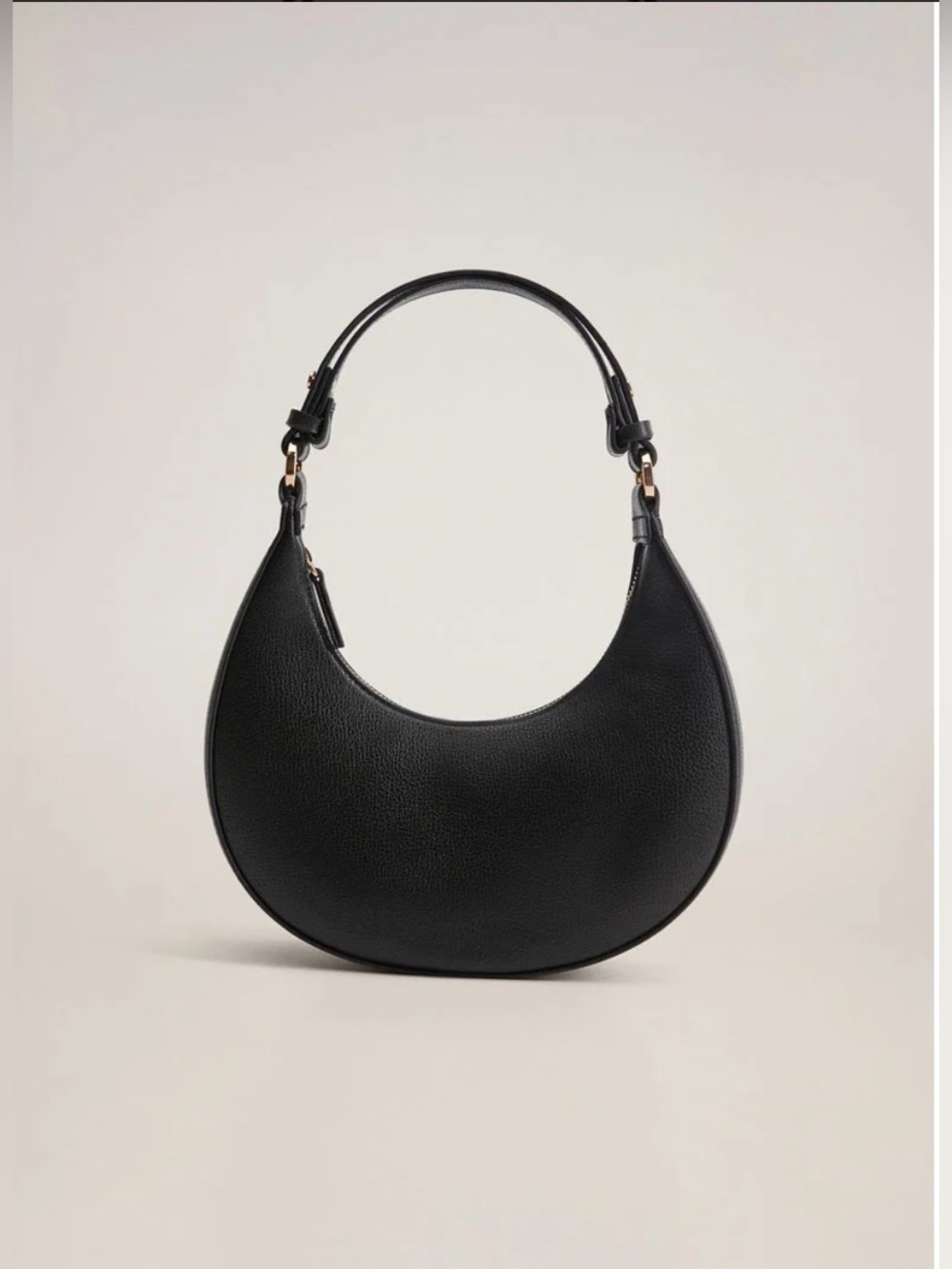 NWT Mango Black Crescent Shoulder Bag